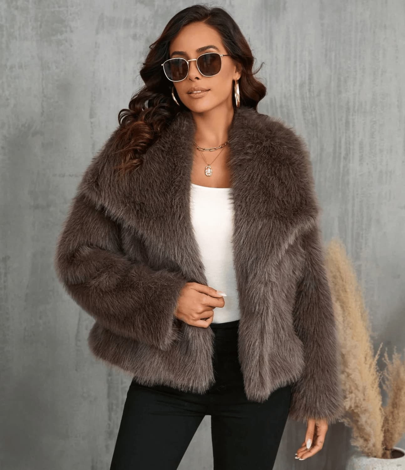 Yvanel | Louise Faux Fur Jacket